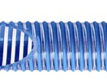 Mangueiras Industriais KMH: Transparente com Espiral Azul