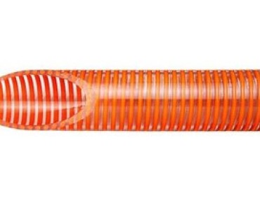 Mangueiras Industriais KP: Transparente com Espiral Laranja